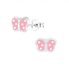 Schmetterling Kinder Ohrringe 925 Silber