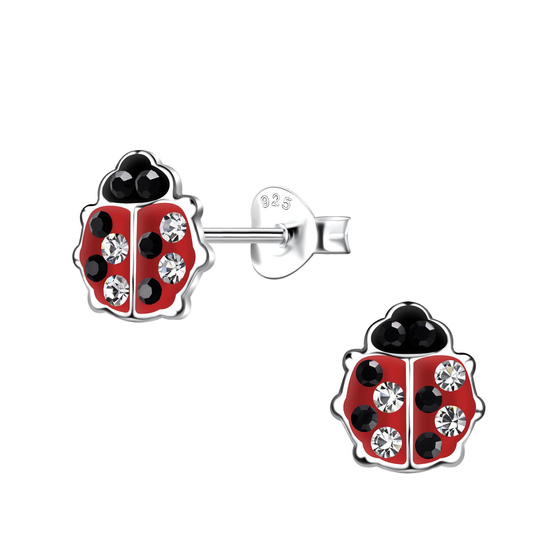Marienk�fer Kinder Ohrringe 925 Silber