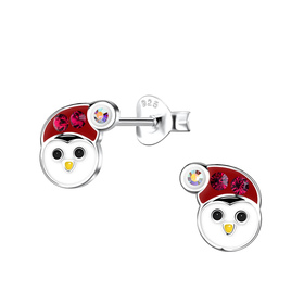 Pinguin Kinder Ohrringe 925 Silber