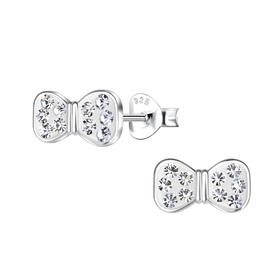 Schleifen Kinder Ohrringe 925 Silber