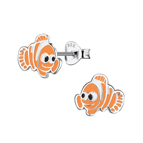 Clownfisch Kinder Ohrringe 925 Silber