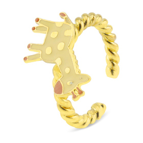 Auf dem Bild zu sehen ist ein Damen Ring mit Giraffe aus...