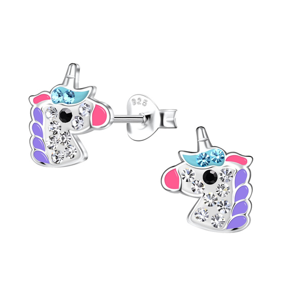 Einhorn Kinder Ohrringe 925 Silber