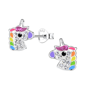 Einhorn Kinder Ohrringe 925 Silber