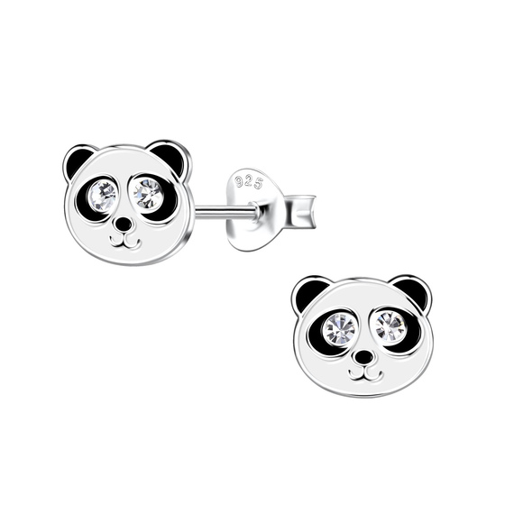 Panda Kinder Ohrringe 925 Silber