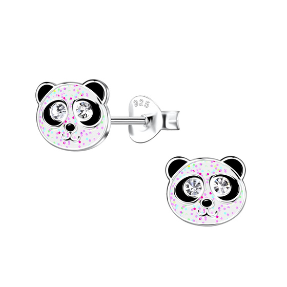 Panda Kinder Ohrringe 925 Silber