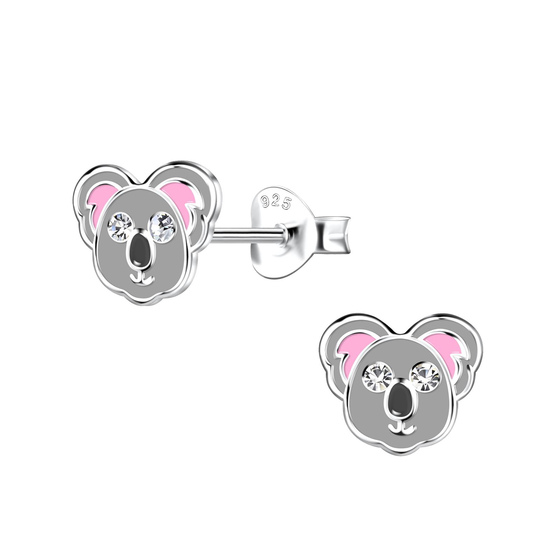 Koala Kinder Ohrringe 925 Silber