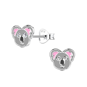 Koala Kinder Ohrringe 925 Silber