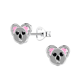 Koala Kinder Ohrringe 925 Silber