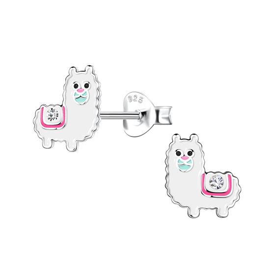 Alpaka Kinder Ohrringe 925 Silber