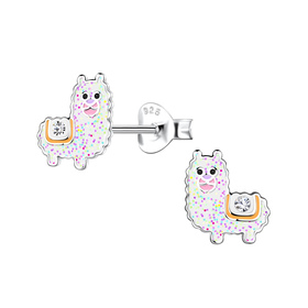 Alpaka Kinder Ohrringe 925 Silber
