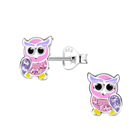 Eulen Kinder Ohrringe 925 Silber