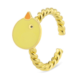 Auf dem Bild zu sehen ist ein Damen Ring mit Huhn aus...