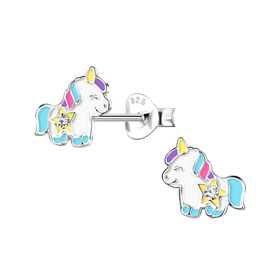 Einhorn Kinder Ohrringe 925 Silber
