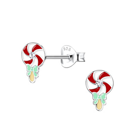 Bonbon Kinder Ohrringe 925 Silber