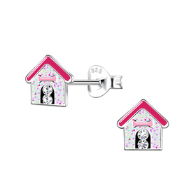 Hudeh�tte Kinder Ohrringe 925 Silber