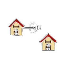 Hudeh�tte Kinder Ohrringe 925 Silber