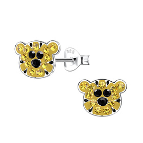 Tiger Kinder Ohrringe 925 Silber