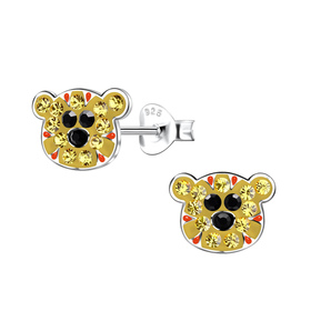 Tiger Kinder Ohrringe 925 Silber