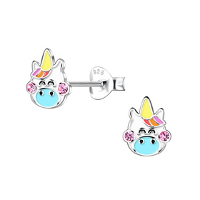 Einhorn Kinder Ohrringe 925 Silber