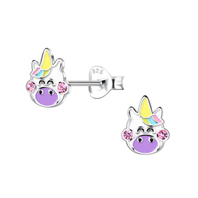 Einhorn Kinder Ohrringe 925 Silber