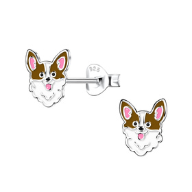 Corgi Kinder Ohrringe 925 Silber