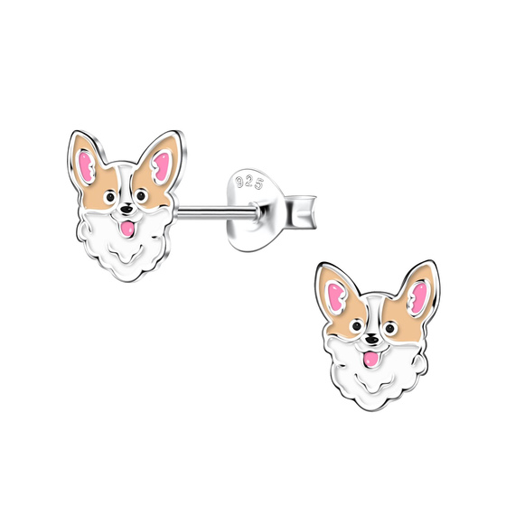 Corgi Kinder Ohrringe 925 Silber