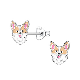 Corgi Kinder Ohrringe 925 Silber