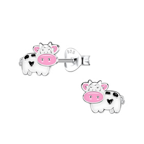 Kuh Kinder Ohrringe 925 Silber