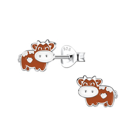 Kuh Kinder Ohrringe 925 Silber