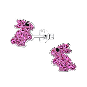 Kaninchen Kinder Ohrringe 925 Silber