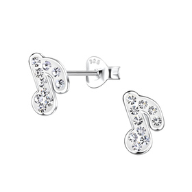 Musiknoten Kinder Ohrringe 925 Silber