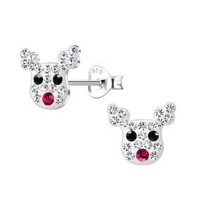 Rentier Kinder Ohrringe 925 Silber