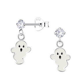 Geister Kinder Ohrringe 925 Silber