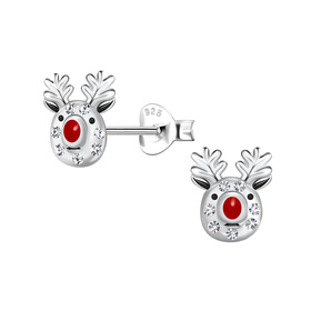 Rentier Kinder Ohrringe 925 Silber