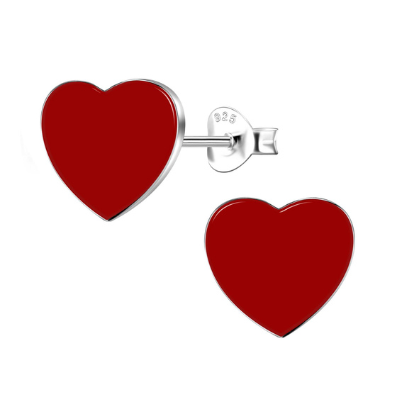 Herz Kinder Ohrringe 925 Silber