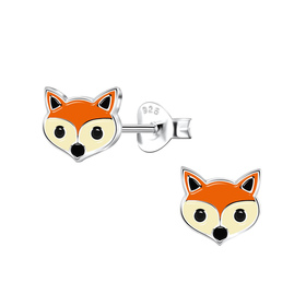 Fuchs Kinder Ohrringe 925 Silber