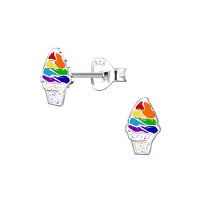 Eis Kinder Ohrringe 925 Silber