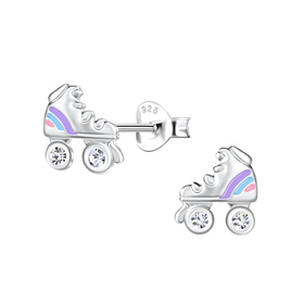 Rollerblade Kinder Ohrringe 925 Silber