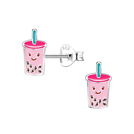 Bubble Tea Kinder Ohrringe 925 Silber
