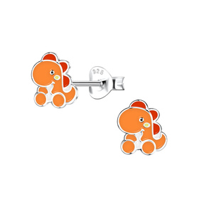 Dinosaurier Kinder Ohrringe 925 Silber