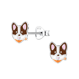 Corgi Kinder Ohrringe 925 Silber
