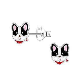 Corgi Kinder Ohrringe 925 Silber