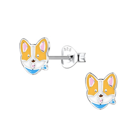 Corgi Kinder Ohrringe 925 Silber