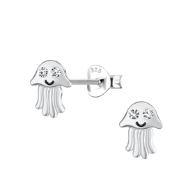 Quallen Kinder Ohrringe 925 Silber