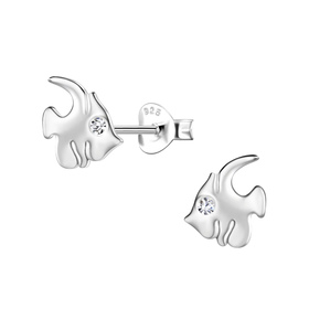 Fisch Kinder Ohrringe 925 Silber