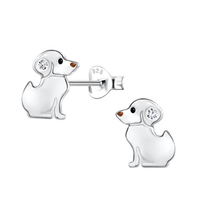 Hunde Kinder Ohrringe 925 Silber