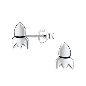 Raketen Kinder Ohrringe 925 Silber