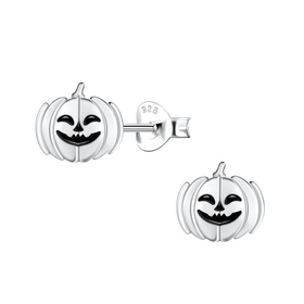 K�rbis Kinder Ohrringe 925 Silber