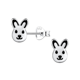 Kaninchen Kinder Ohrringe 925 Silber